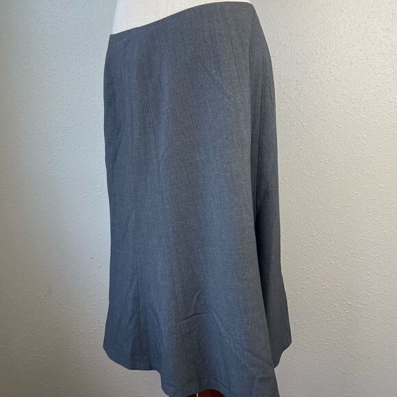 NWT Calvin Klein Charcoal Stretch Skirt Size 8 - Picture 2 of 7